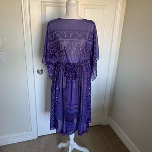 Free people violet caftan dress